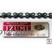 Izumi Jet Black Single Speed Chain 1/8" Black/Silver 116L - B00ZGSDEC2